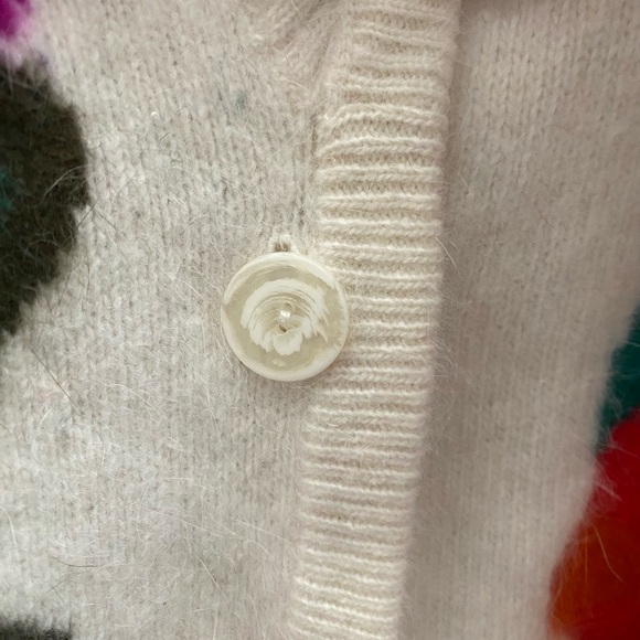 Rafaella Vintage Angora Sweater/Cardigan Floral super soft - Picture 6 of 6